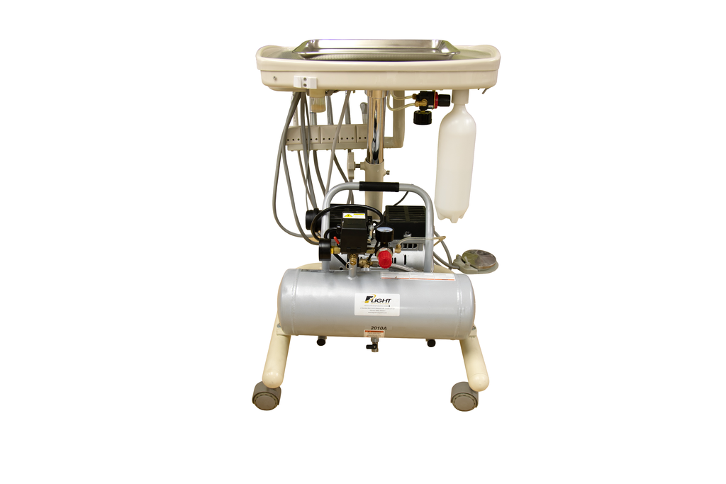 Flight Dental Systems Portable Mobile Cart with Integrated Compressor