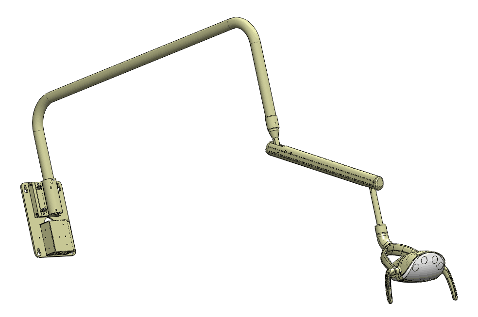 Flight Torch LED Cabinet Mounted Dental Light