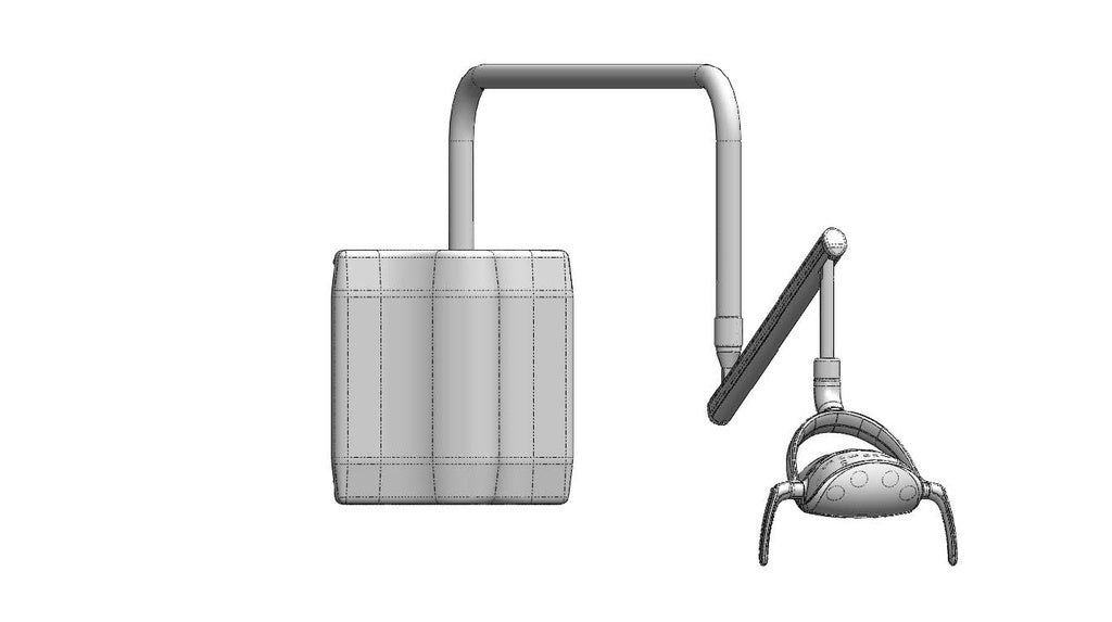 Flight Torch LED Wall-Mount Dental Light