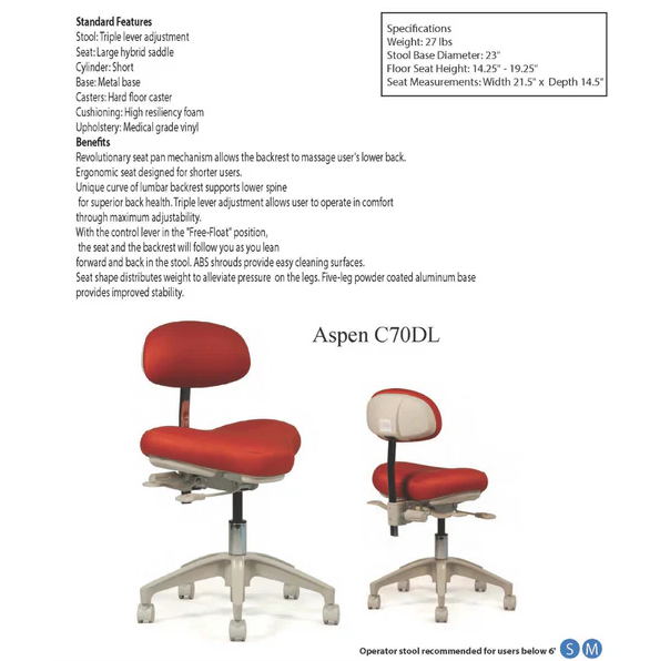 Aspen C70DL Large Seat