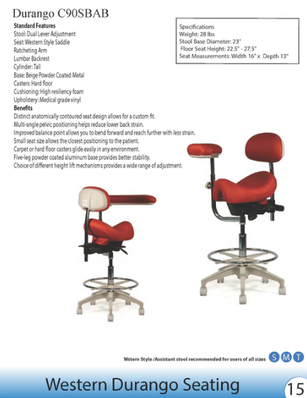 Western Style Assistant Saddle Stool