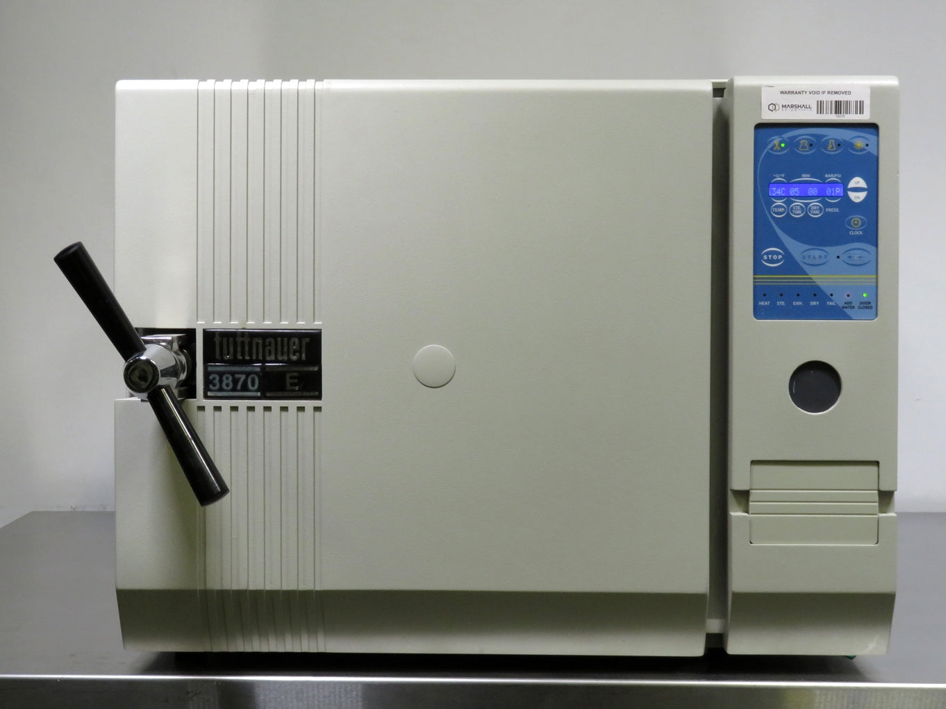 Refurbished Tuttnauer 3870E Autoclave, Previous Model