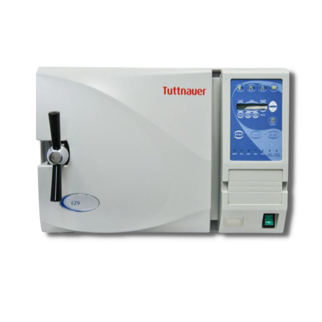 Tuttnauer EZ9 Autoclave Refurbished 5-gallons 9x18-inch chamber with 3 trays
