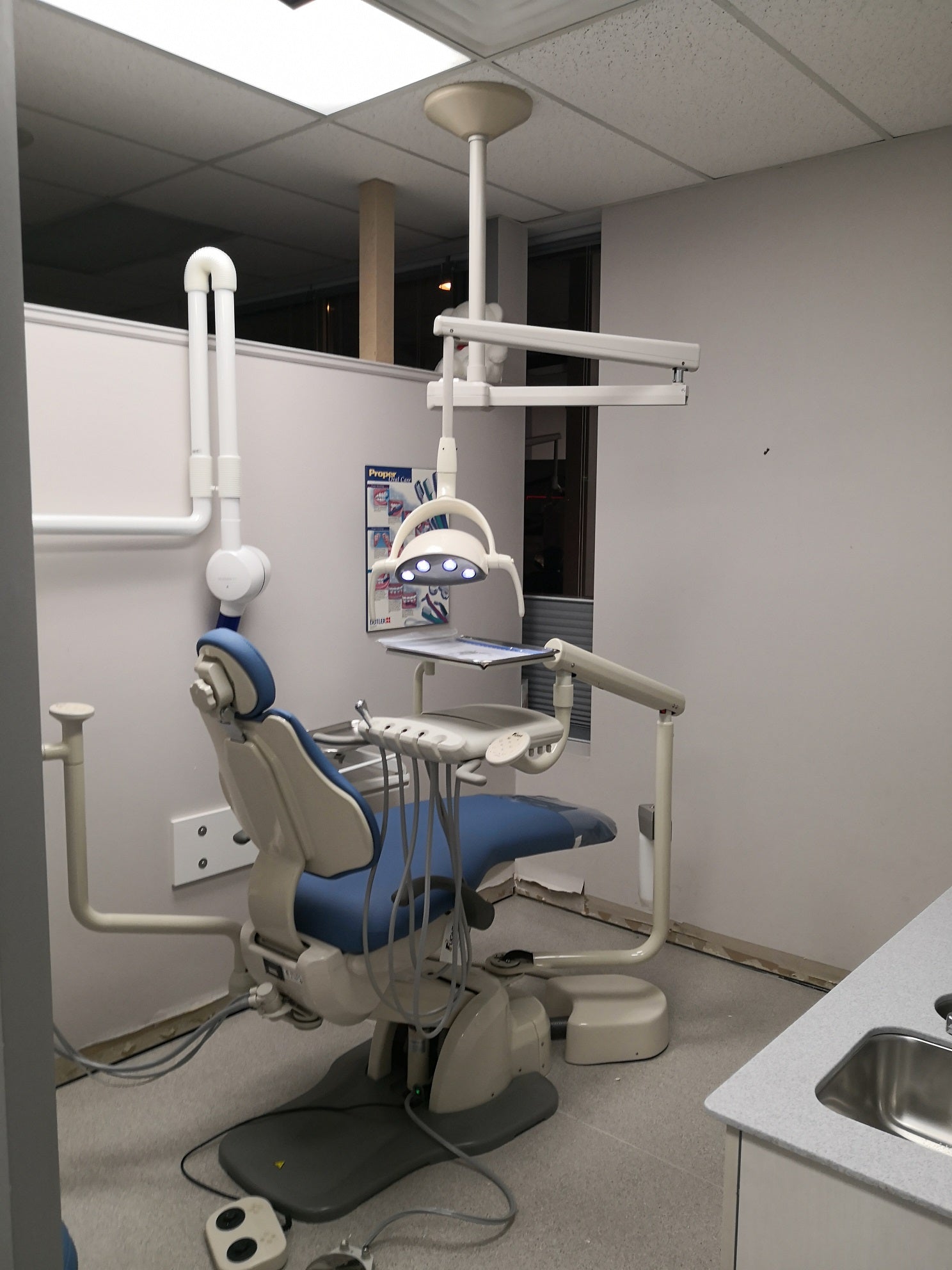 Flight Dental Systems Retrofit LED Dental Light install